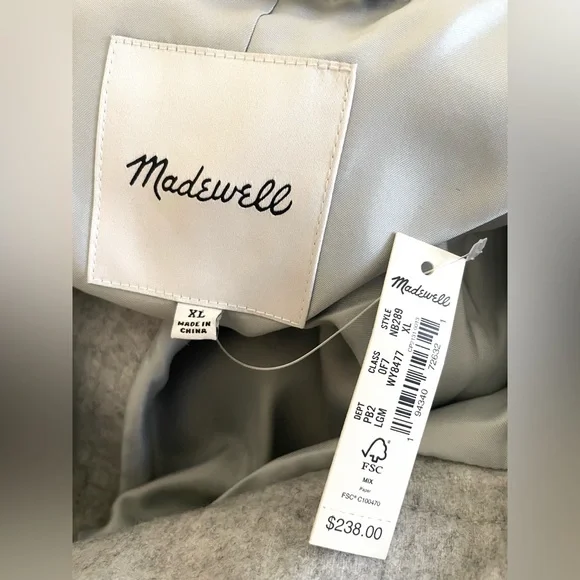 Madewell Belrose Shirt-Jacket NWT - Picture 8 of 9